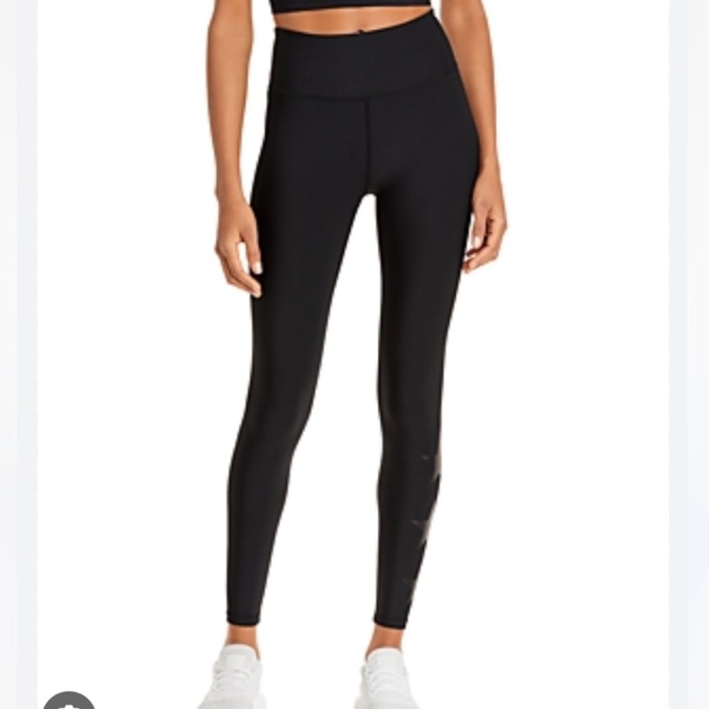 Aqua Black High-Rise Leggings